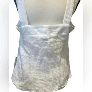 Joie White Textured Tank Top